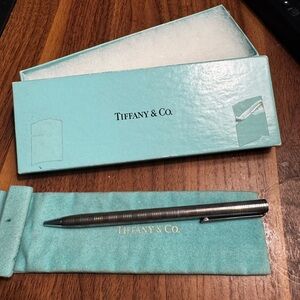 Tiffany & Co. Silver Writing Instrument with Blue Box